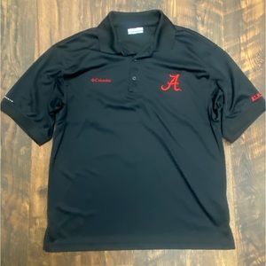 Columbia PFG Fishing Shirt Mens Medium Short Sleeve Alabama Football Omni-Shade